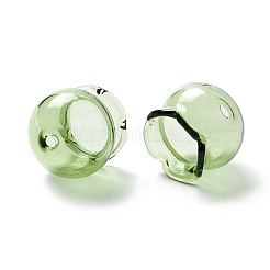 風鈴作り用のガラスビーズコーン  カンパニュラミディアムl  ダークシーグリーン  15x16mm  穴：2.7mm&nbsp;GLAA-Z003-01K