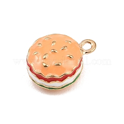 Hamburger Alloy Enamel Charms&nbsp;ENAM-P264-01B-G