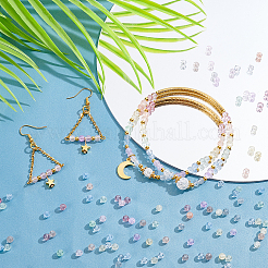 1000Pcs 10 Colors Crackle Glass Beads Strands&nbsp;GLAA-PH0001-66