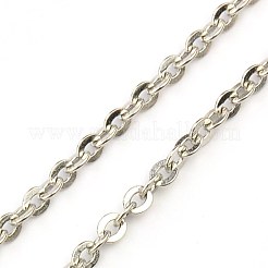 Tarnish Resistant 304 Stainless Steel Necklaces Women Cable Chain Necklaces&nbsp;NJEW-C079-01A