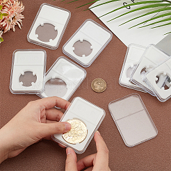 8Pcs 4 Styles Plastic Coin Storage Box&nbsp;AJEW-PH0005-03