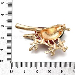 Bird Zinc Alloy Rhinstone Brooches&nbsp;JEWB-V001-04B