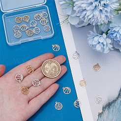 24Pcs 4 Styles  Stainless Steel Charms&nbsp;STAS-UN0058-10