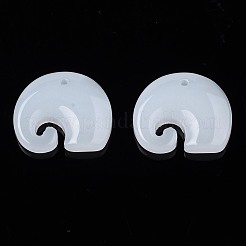 Imitation Jade Glass Pendants&nbsp;GLAA-S054-32B