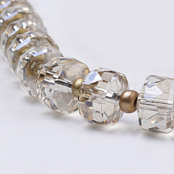 Electroplate Glass Beads Strands&nbsp;EGLA-Q079-04