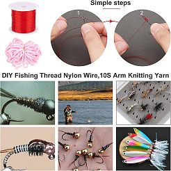 DIY釣り糸ナイロンワイヤー  10sアーム編み糸  ミックスカラー  0.4mm  ナイロンワイヤー：12ロール/バッグ&nbsp;DIY-FH0004-23