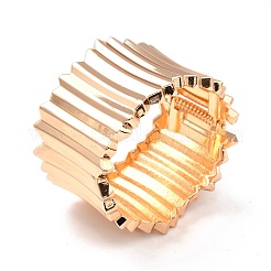 Grooved Irregular Wide Band Cuff Bangle&nbsp;BJEW-B049-04G