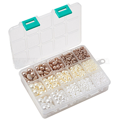 ABSプラスチックパール調カボション  半円  ミックスカラー  14x10.8x3cm&nbsp;SACR-TA0001-04
