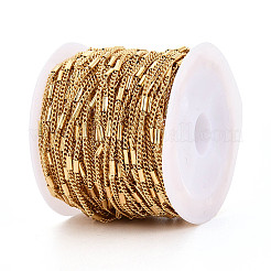 Brass Column Link Chains&nbsp;CHC-T018-54G