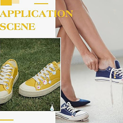 40Pcs 2 Colors Alloy Shoes Charms&nbsp;HJEW-HY00081
