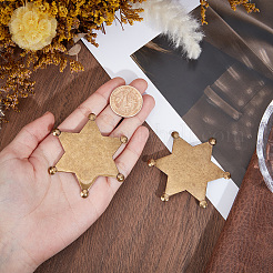2Pcs Iron Blank Brooch Base Settings&nbsp;FIND-CY0002-11