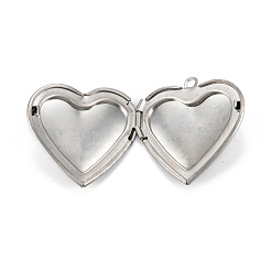 Non-Tarnish 316 Surgical Stainless Steel Locket Pendants&nbsp;STAS-C026-09P