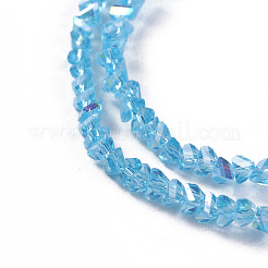 Electroplate Glass Beads Strands&nbsp;EGLA-E057-01A-01