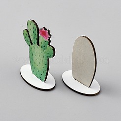 8Pcs Poplar Wood Cactus Display Decorations&nbsp;DJEW-WH0042-129