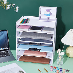Desktop PVC Plastic File Folder Holders&nbsp;DIY-WH0061-002