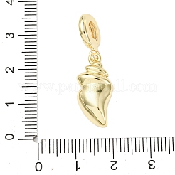 Brass Micro Pave Clear Cubic Zirconia Sea Animal European Dangle Charms&nbsp;LS-KK-B159-04G-04