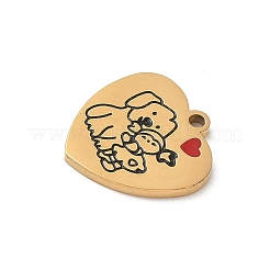 304 Stainless Steel Enamel Pendants&nbsp;STAS-I351-21G-04
