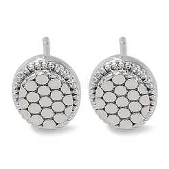 Brass Stud Earrings&nbsp;EJEW-D288-06P