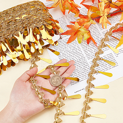 Ethnic Style Sparkle Polyester Ribbon&nbsp;OCOR-WH0077-02