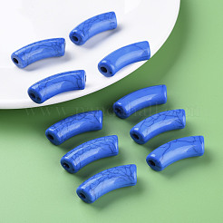 Opaque Crackle Acrylic Beads&nbsp;MACR-S372-001N-013
