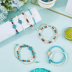 Pcs Coconut Braided Bead Bracelets&nbsp;BJEW-SC0001-49
