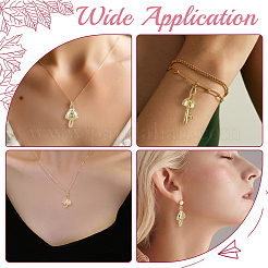 12Pcs 3 Styles Brass Micro Pave Cubic Zirconia Pendants&nbsp;KK-GO0002-24