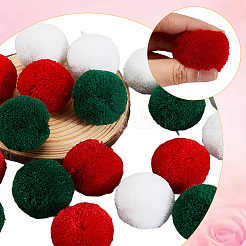 18Pcs 3 Colors Polyester Pompom Ball&nbsp;AJEW-CY0001-86