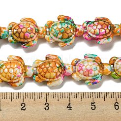 Spray Painted Synthetic Turquoise Beads Strands&nbsp;G-E617-A02-01