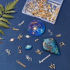 207Pcs Alloy Cabochons & Links&nbsp;PALLOY-OC0002-74