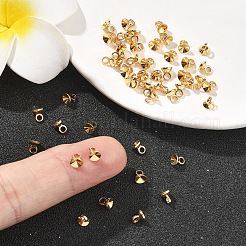 SHEGRACE Brass Bead Cap Bails&nbsp;XGRQ1U928-376G