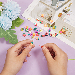 150Pcs 10 Style Handmade Polymer Clay Beads&nbsp;CLAY-CJ0001-23