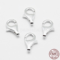 925スターリングシルバーカニカン  銀  16x10x4mm  穴：1.5mm&nbsp;STER-G019-04-16mm