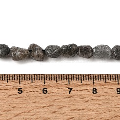 天然ブラックルチルクォーツビーズ連売り  ナゲット  タンブルストーン  6~9x5~8.5x4~6mm  穴：0.8mm  約53~54個/連  15.75''（40~40.5センチメートル）&nbsp;GG-CBAC13F-A02-02