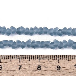 Frosted Transparent Glass Beads Strands&nbsp;GLAA-N016-4mm-29