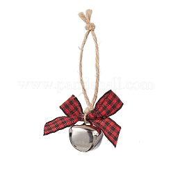 3Pcs 3 Colors Iron Bell Pendant Decoration&nbsp;HJEW-JM02248