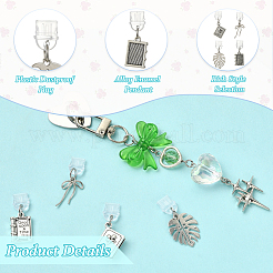 5Pcs PVC Mobile Dustproof Plugs and Iron Cell Phone Holder Stand&nbsp;HJEW-SW00384
