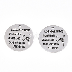 Non-Tarnish 201 Stainless Steel Pendants&nbsp;STAS-T064-38P-31