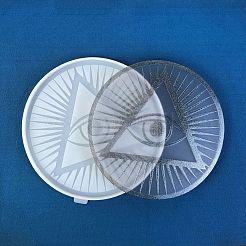 Eye of Providence/All-seeing Eye DIY Silicone Statue Mold&nbsp;AJEW-D052-02