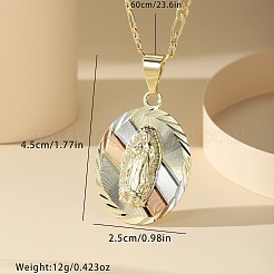 Brass Virgin Pendant Necklaces&nbsp;FS-WG65C55-01