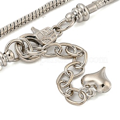 Rack Plating Brass Round Snake Chain Necklaces&nbsp;NJEW-Q345-01P