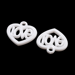 Valentine's Day Opaque Acrylic Pendants&nbsp;SACR-L007-042C