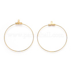 PVD Vacuum Plating 304 Stainless Steel Pendants&nbsp;STAS-T031-20-35mm-G