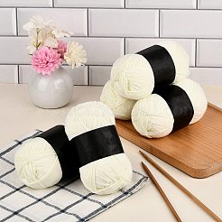 5Pcs Polyester Yarn for Knitting & Crochet&nbsp;YCOR-SZ0001-03O