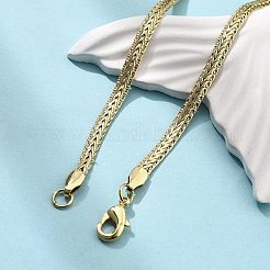 Brass Wheat Chain Necklaces for Women&nbsp;NJEW-U035-06G