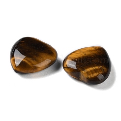Natural Tiger Eye Heart Palm Stones&nbsp;G-M416-09C