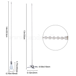 Zinc Alloy Ceiling Fan Pull Chain Extenders&nbsp;FIND-WH0053-37P