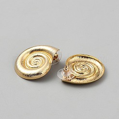 304ステンレススチールスタッドピアス  シェル形状  ゴールドカラー  29x24.5mm&nbsp;EJEW-WH0020-38