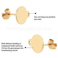 304 Stainless Steel Stud Earring Findings&nbsp;STAS-PH0019-47