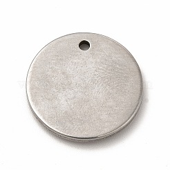 304ステンレスペンダント  フラットラウンド  アンティークシルバー  20x2.5mm  穴：1.8mm&nbsp;LS-STAS-P322-06AS