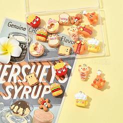 20Pcs 10 Styles Opaque Resin Imitation Food Pendants&nbsp;CRES-FS0001-24